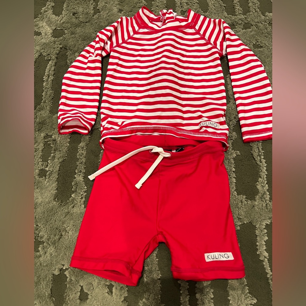 Kuiling rash guard+ shorts set